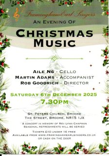 Framingham Earl Singer 'An Evening of Christmas Music'